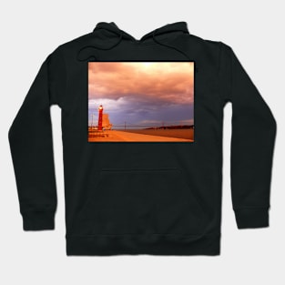 rain approaching. Rio Tejo. Lisboa Hoodie